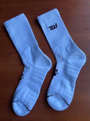 Customer photo review of Calcetin Crew Blanco D3 Tilki Lehinde