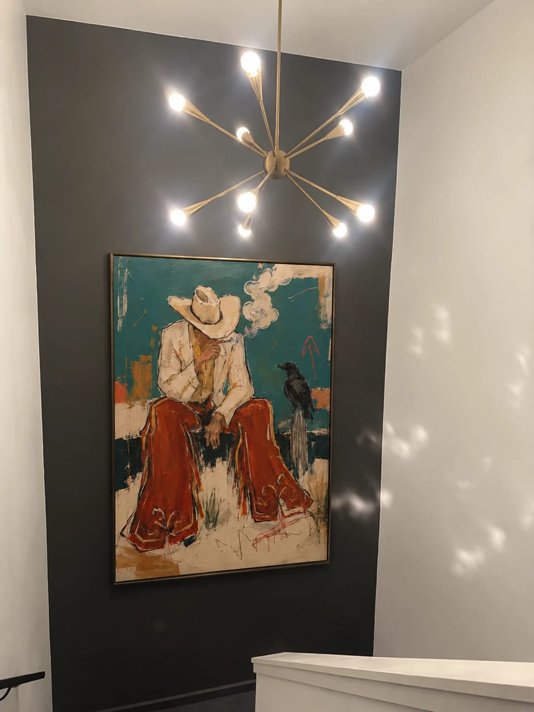 Customer photo review of Western Pop Art｜Teal Smoke And Crow Hush