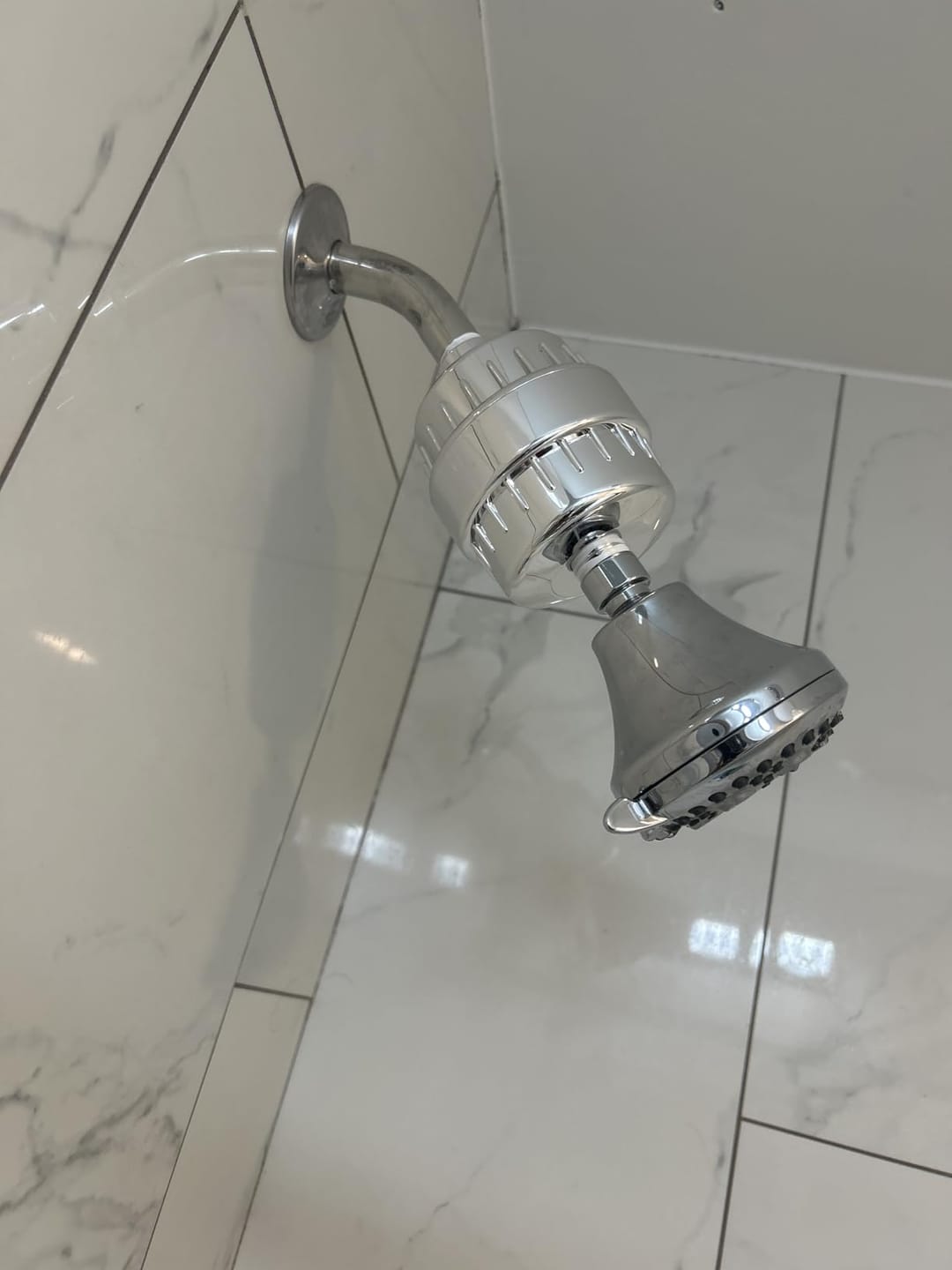 Customer photo review of Filtered Shower Head System — 20-Stage Chlorine & Heavy Metal Filter + 2 FREE Replacement Cartridges