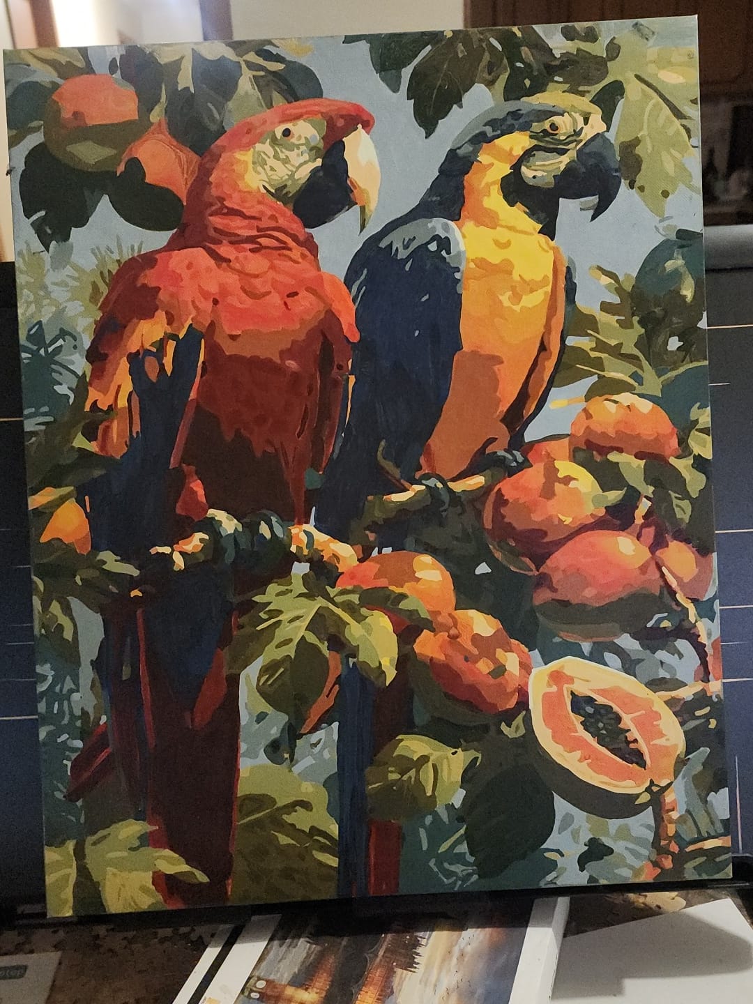 Customer photo review of Rainforest Pair | Paint by Number