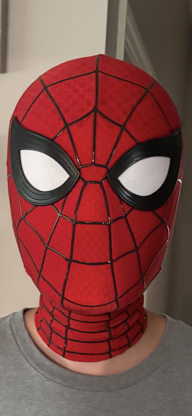 Customer photo review of Spider Man Brand New Day Life Mask (Movie Replica Version)