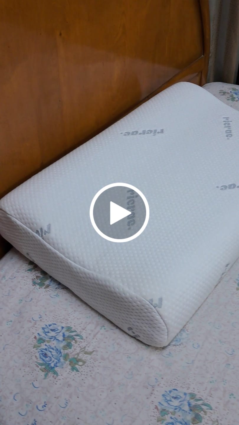 Customer video review of Wavy Memory Foam Pillow