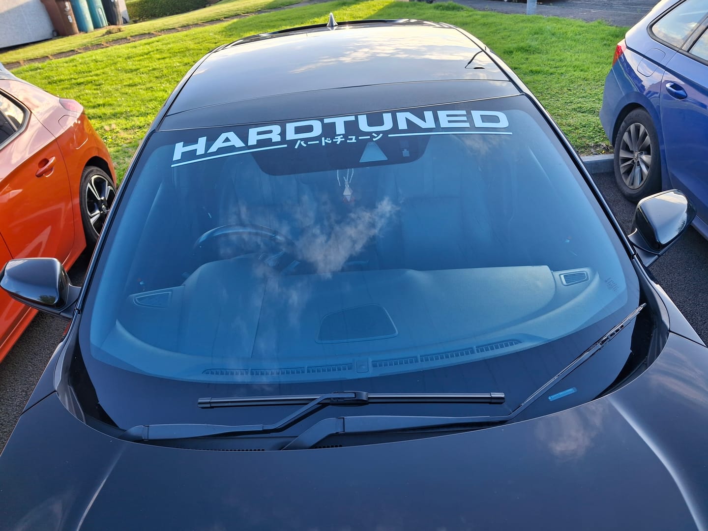 Customer photo review of HardTuned Window Banner - Modern