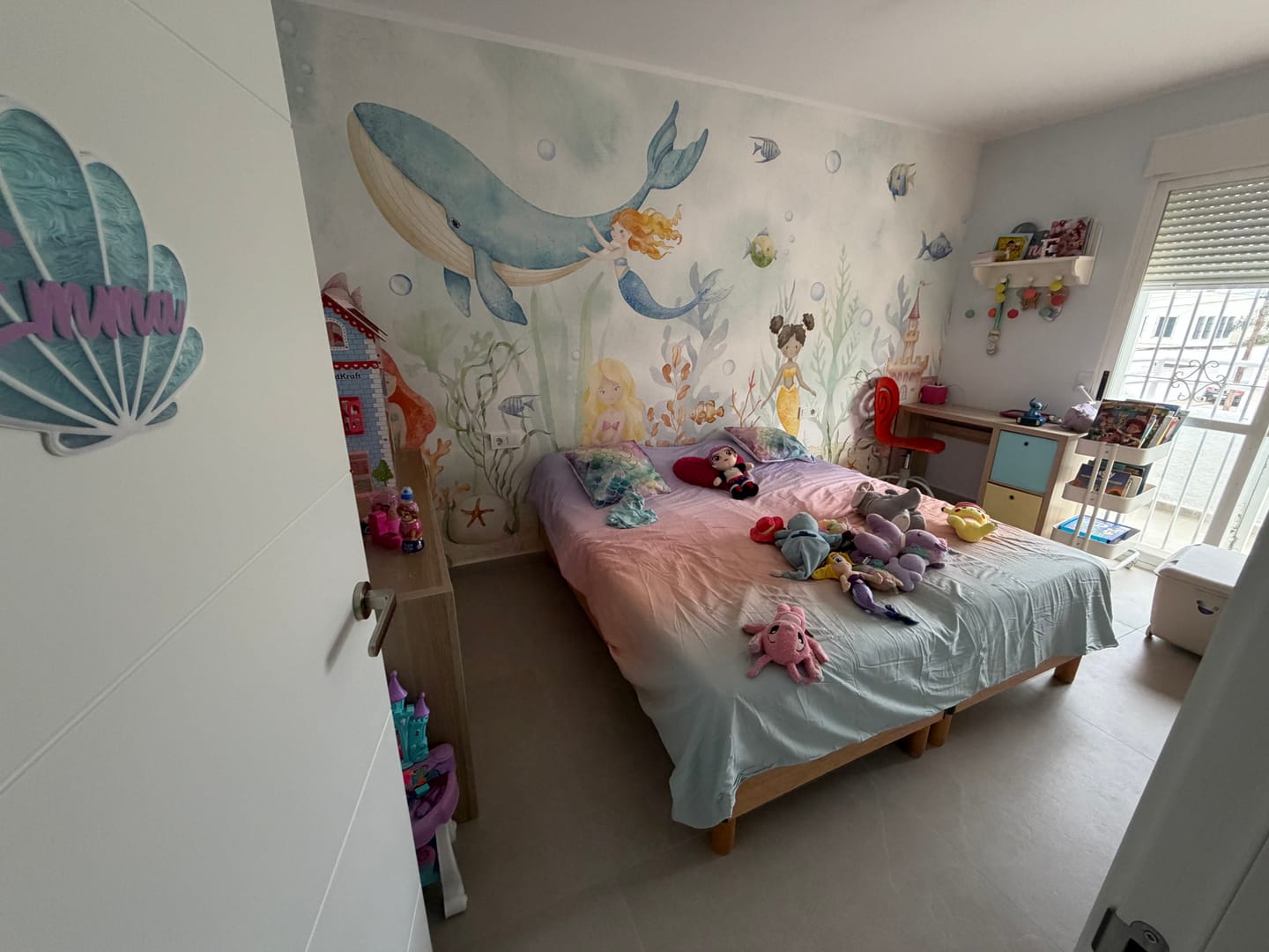Customer photo review of Andrina - Mermaid Watercolour Ocean Wallpaper Mural
