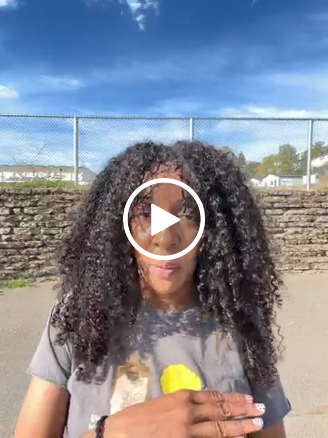 Customer video review of Ywigs Burmese Water Curly Human Crochet Hair