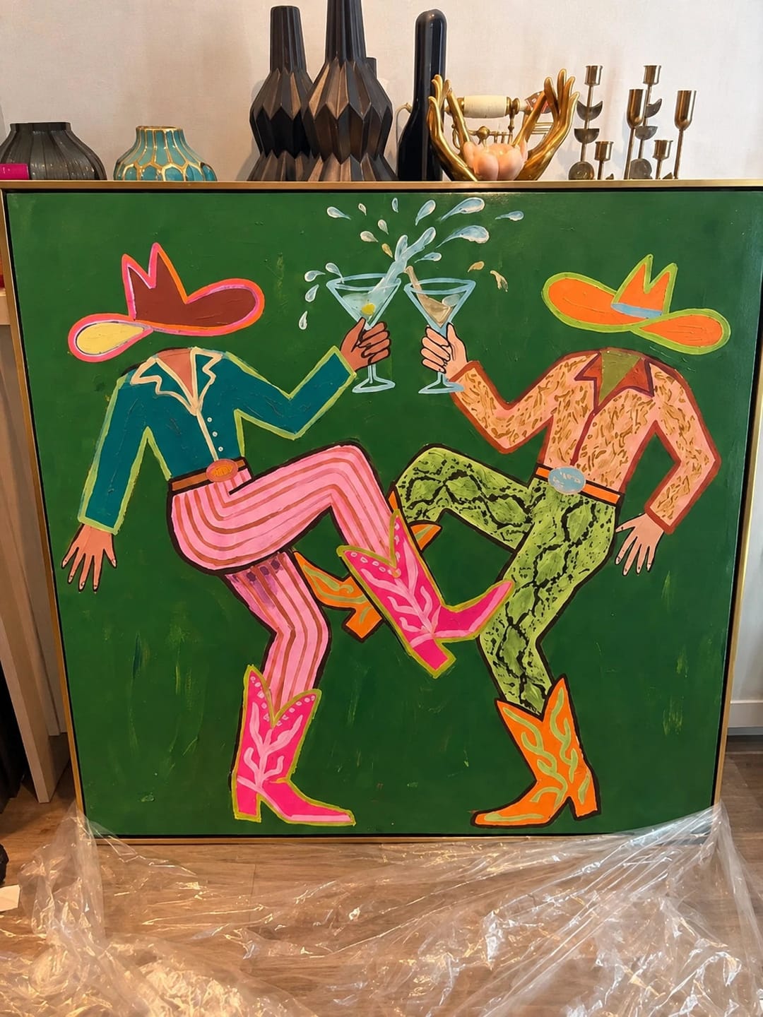 Customer photo review of Western Pop Art｜Emerald Cocktail Frolic