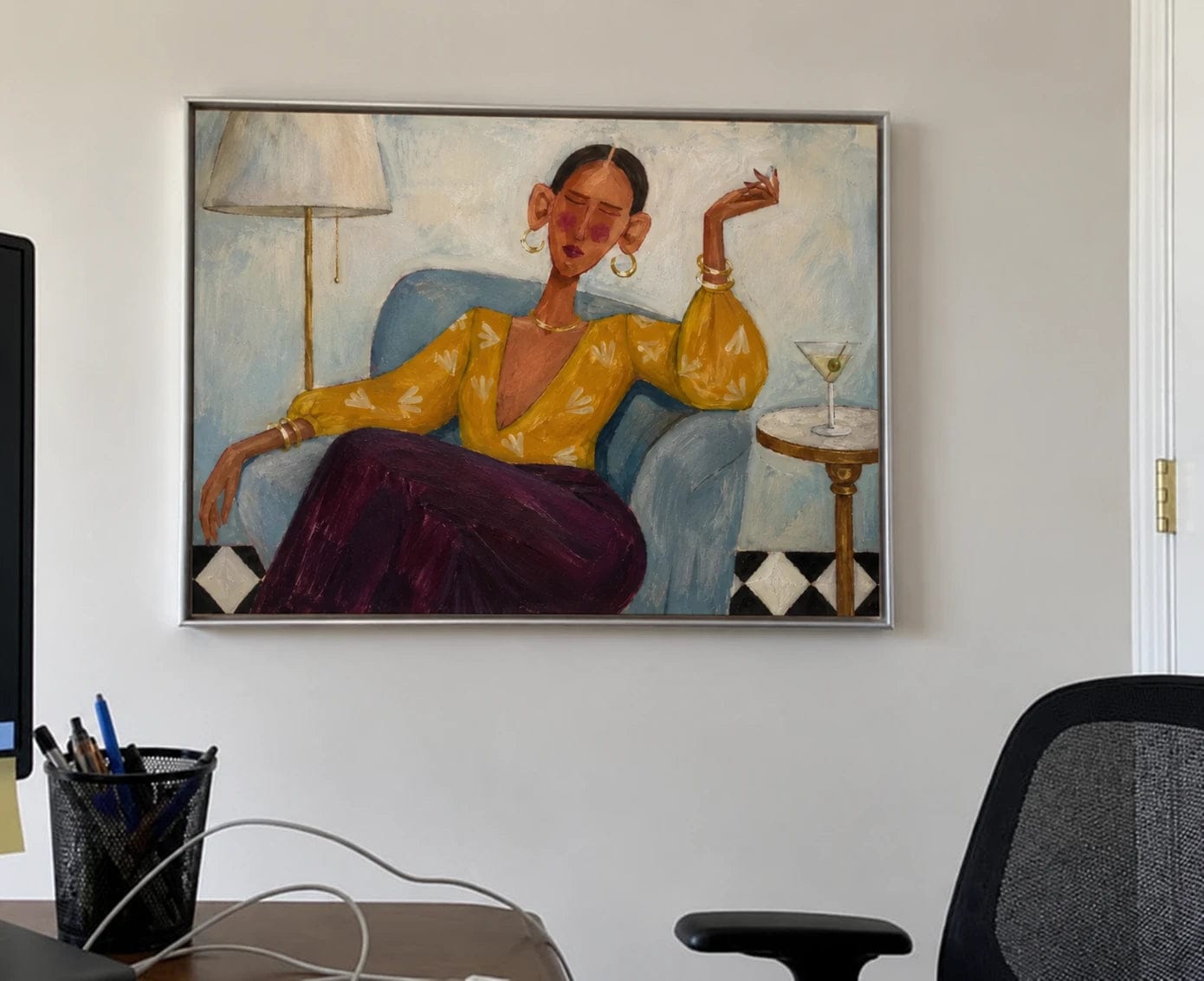 Customer photo review of Modern Folk Art ｜ Golden Reverie