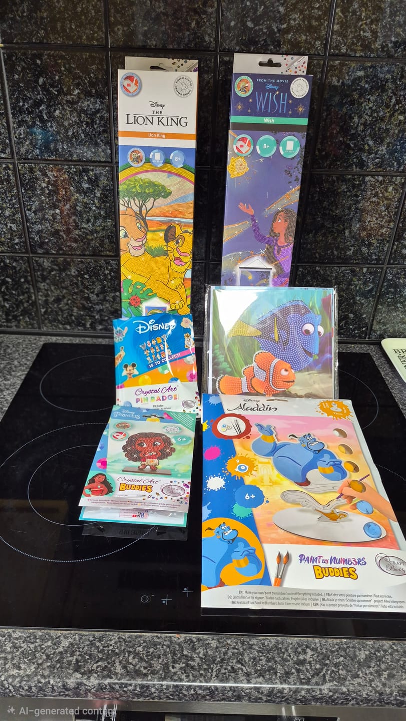 Customer photo review of Disney Crystal Art Mystery Box