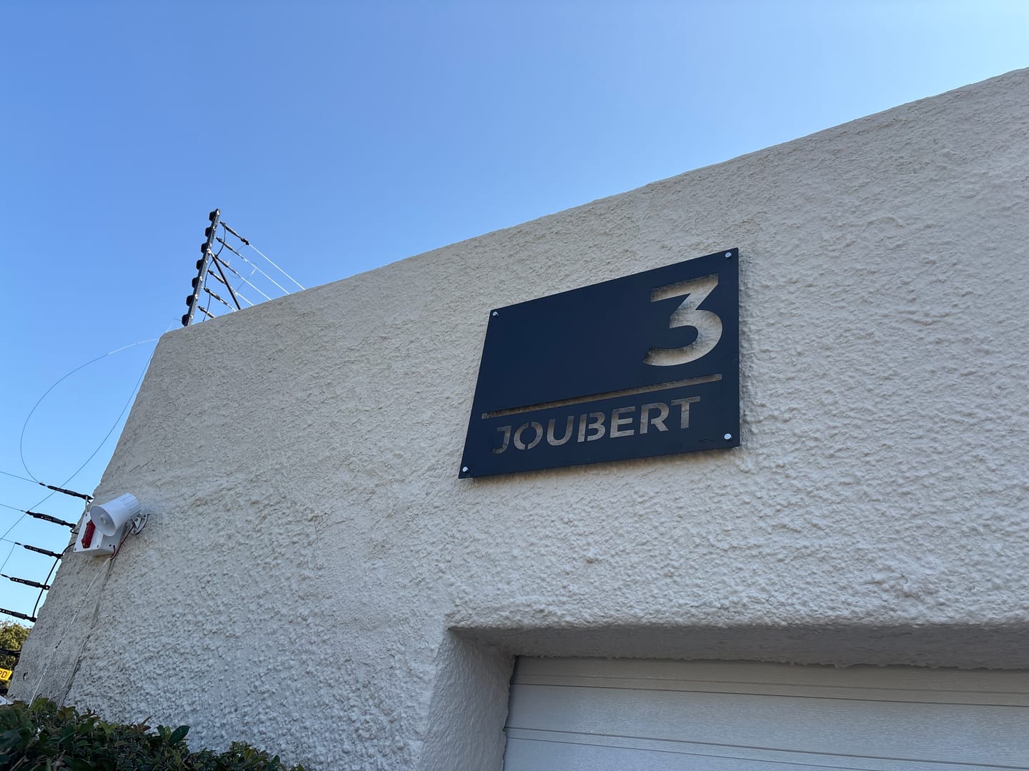 Customer photo review of The Urban Metal House Number