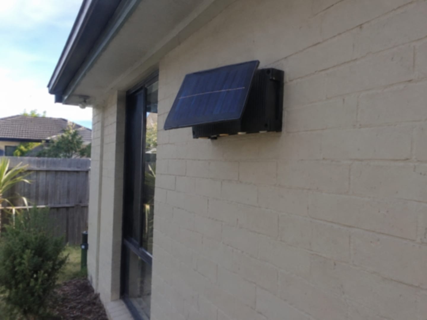 Customer photo review of Solar Wall Lights | Up & Down LED | Waterproof IP65 Outdoor Australia