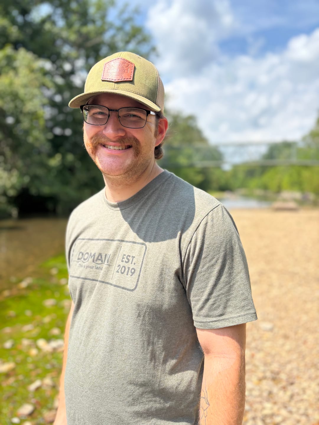 Customer photo review of Domain Military Green T Shirt