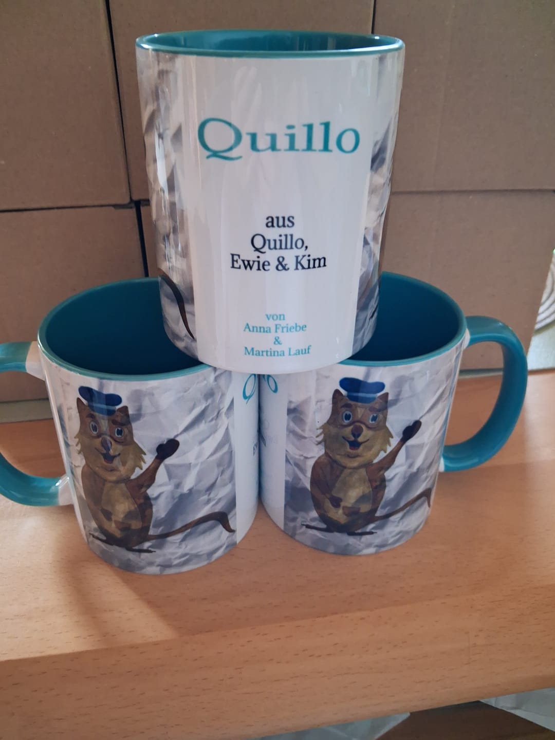 Customer photo review of TassenExpress - Becher Keramik Tasse mit Logo bedruckt 325ml Firmenlogo
