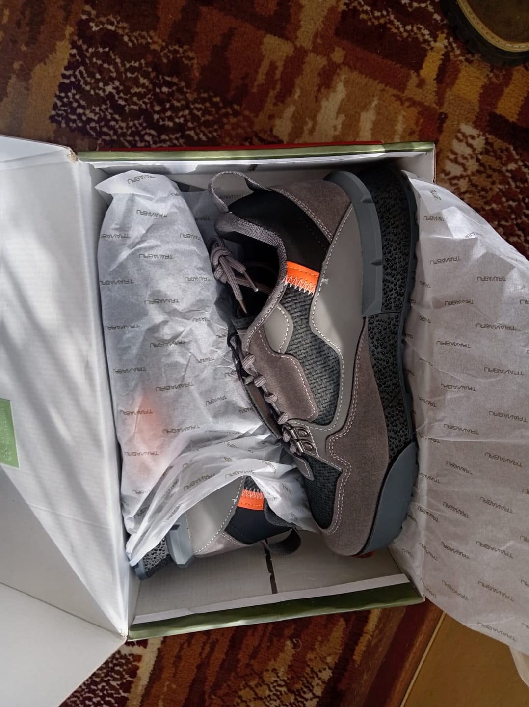 Customer photo review of Urbanart Play 3 Faux Nubuck / Print Sneaker - Grey