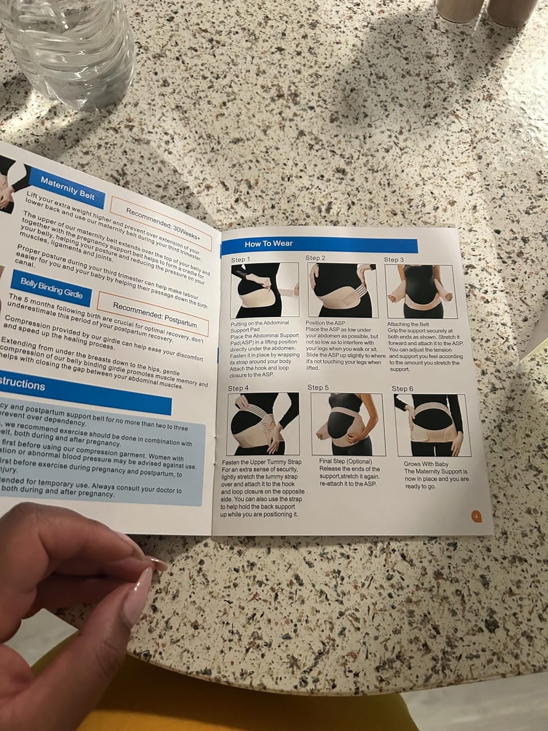 Customer photo review of Blinqo Pregnancy Support Belt for Women