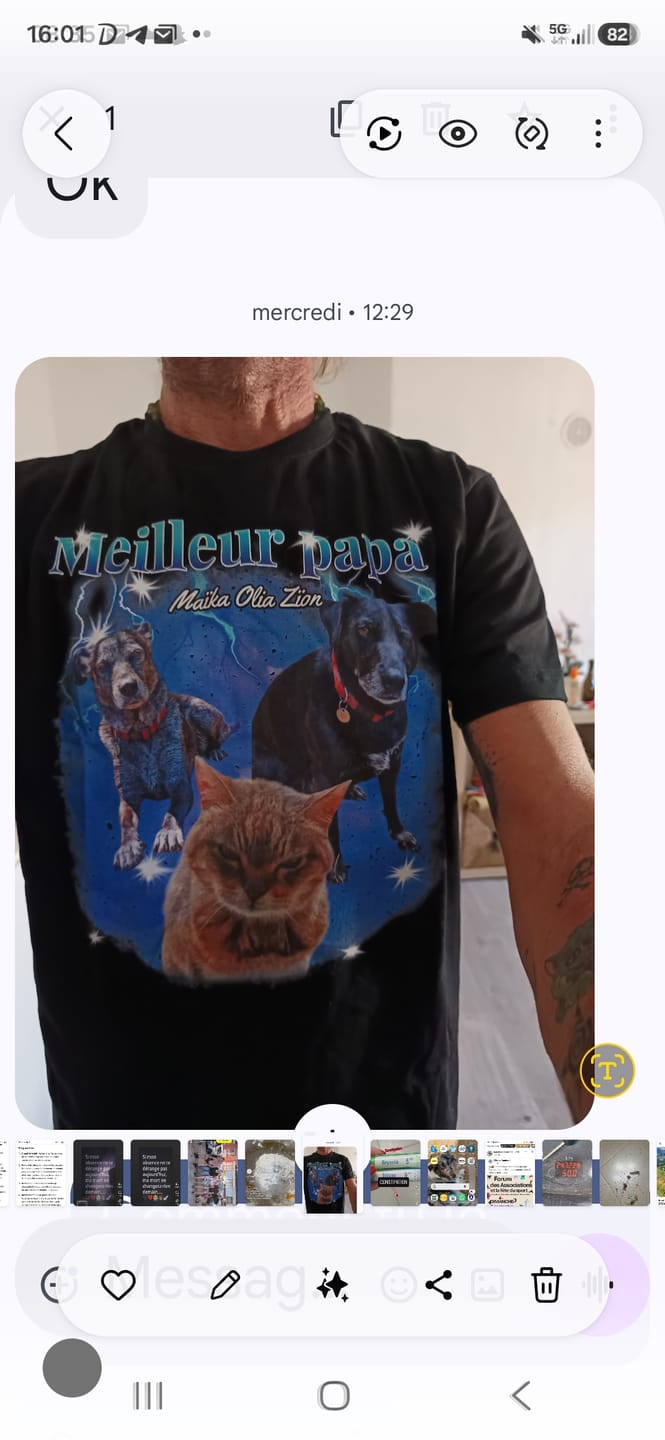 Customer photo review of Votre photo années 90 - T-Shirt personnalisé