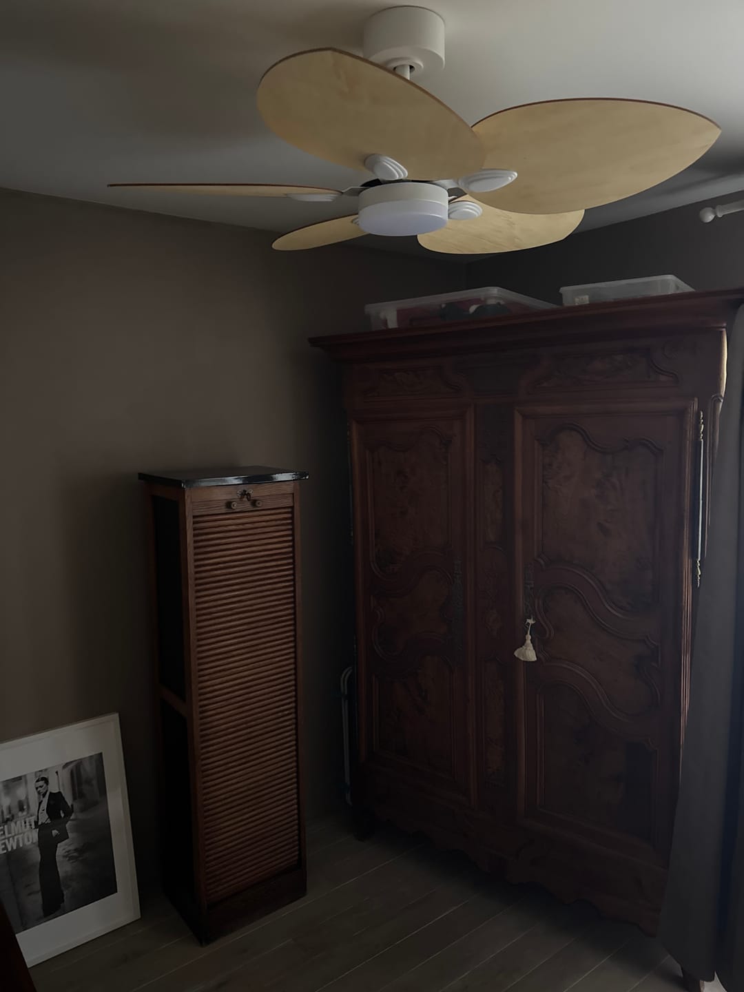 Customer photo review of Dahlia teinté Chêne | Ventilateur de plafond