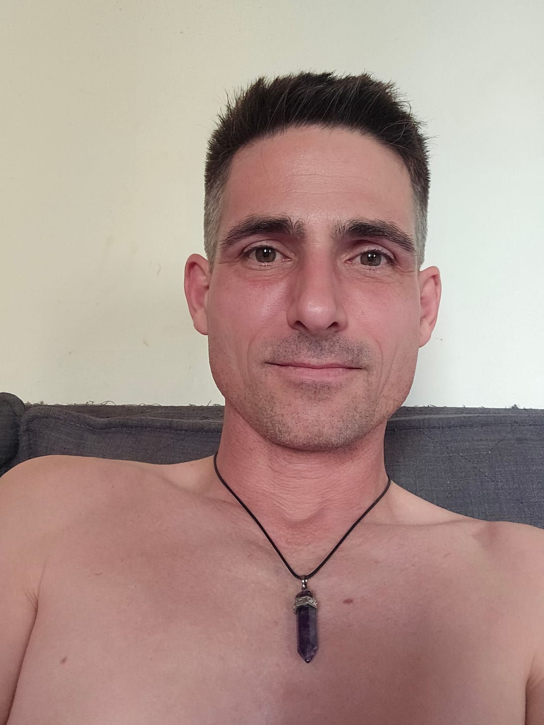 Customer photo review of Amethyst Halskette