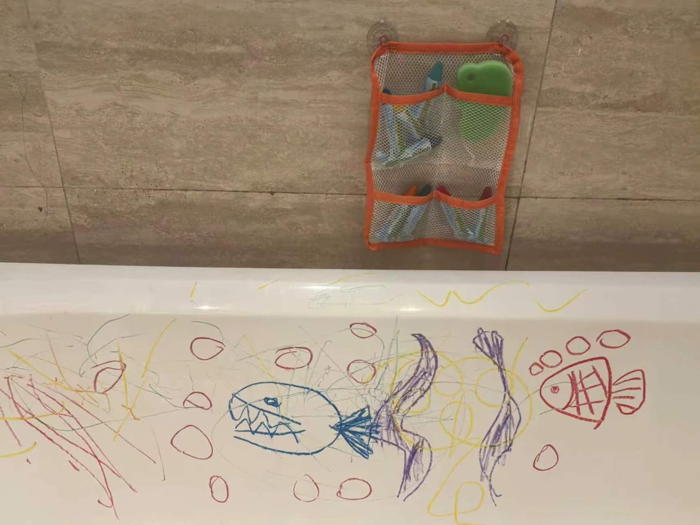 Customer photo review of Jumbo Bath Crayons