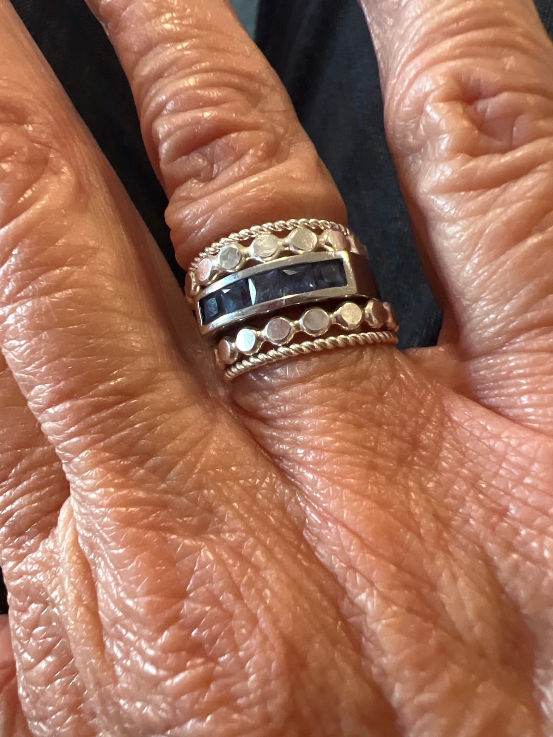 Customer photo review of Twisted Stacking Ring