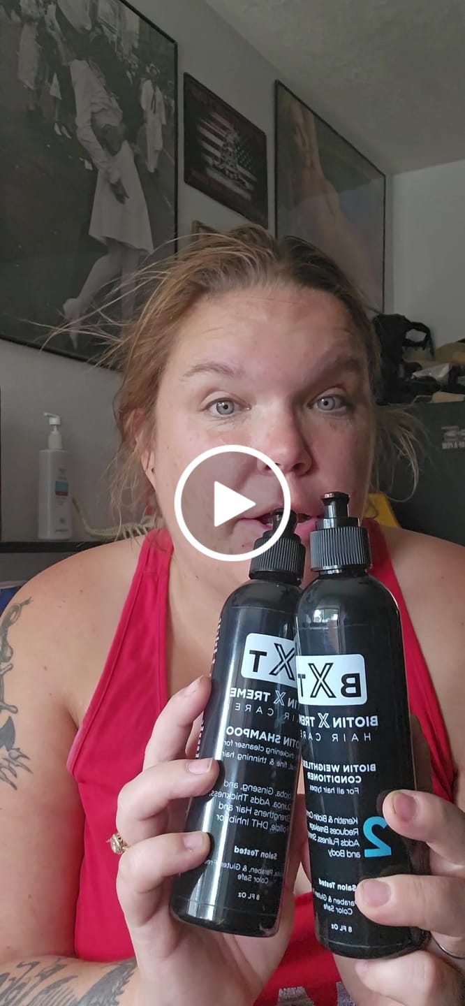 Customer video review of Biotin Shampoo and Conditioner Set, DHT Blocker For Hair Growth - 15% Off