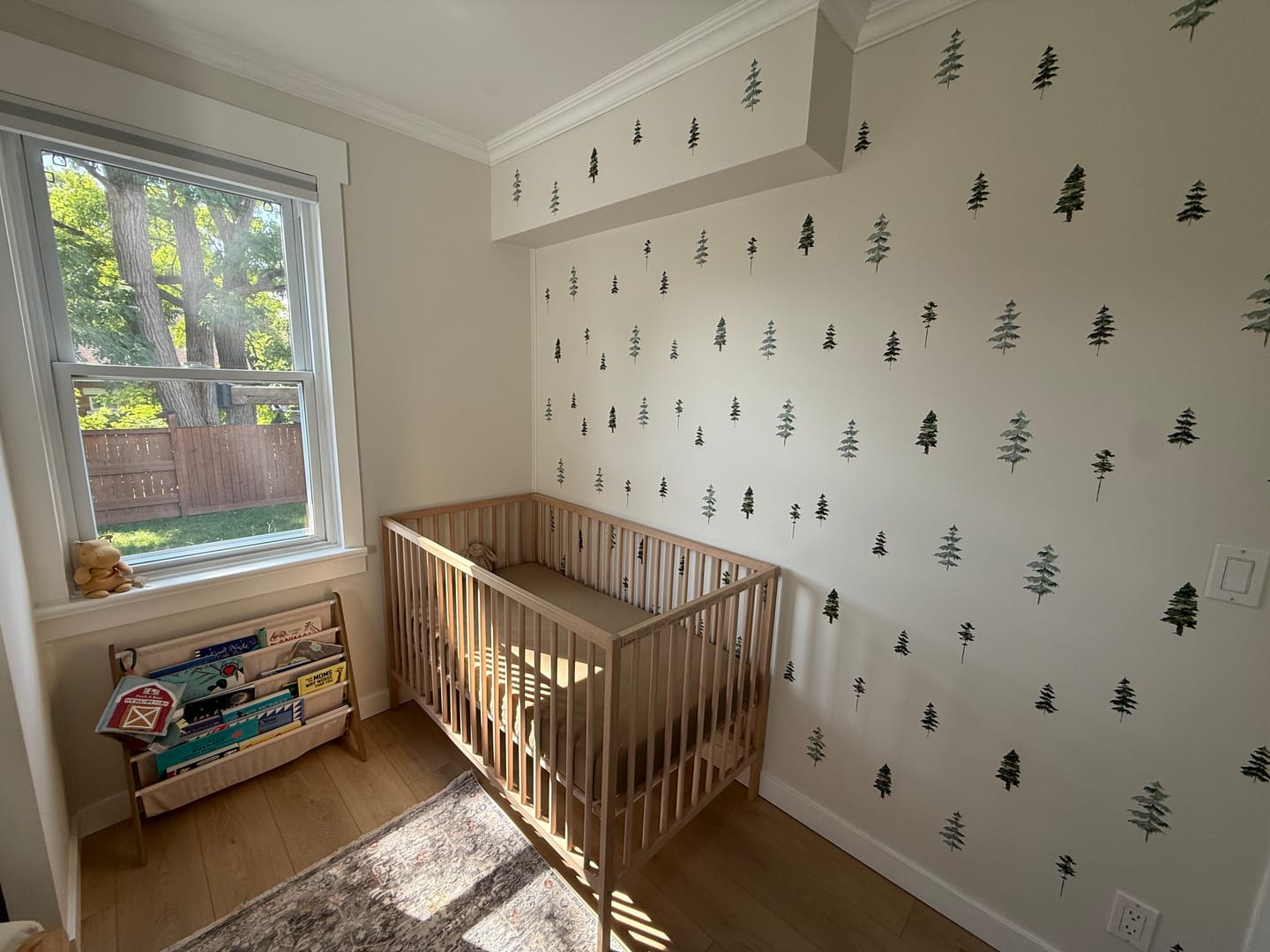 Customer photo review of Watercolor Trees Wall Decals