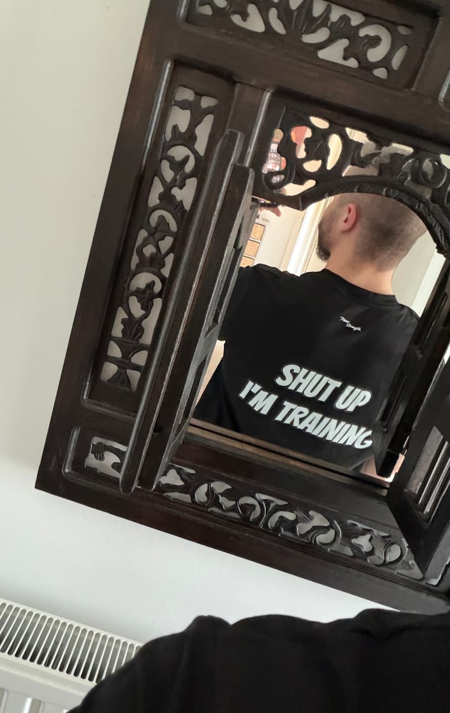 Customer photo review of T-shirt (Shut up I'm training)
