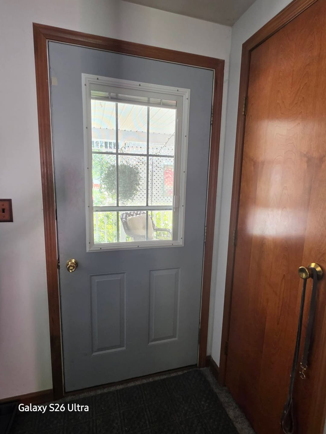 Customer photo review of Raise & Lower Blinds Glass and Frame Kit (Half Lite)