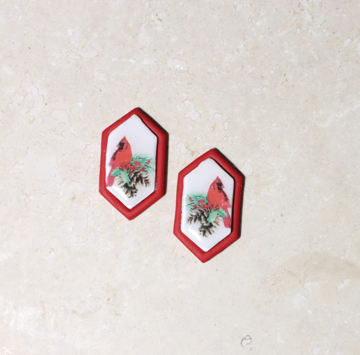 Customer photo review of Christmas Cardinals Transfer Sheets