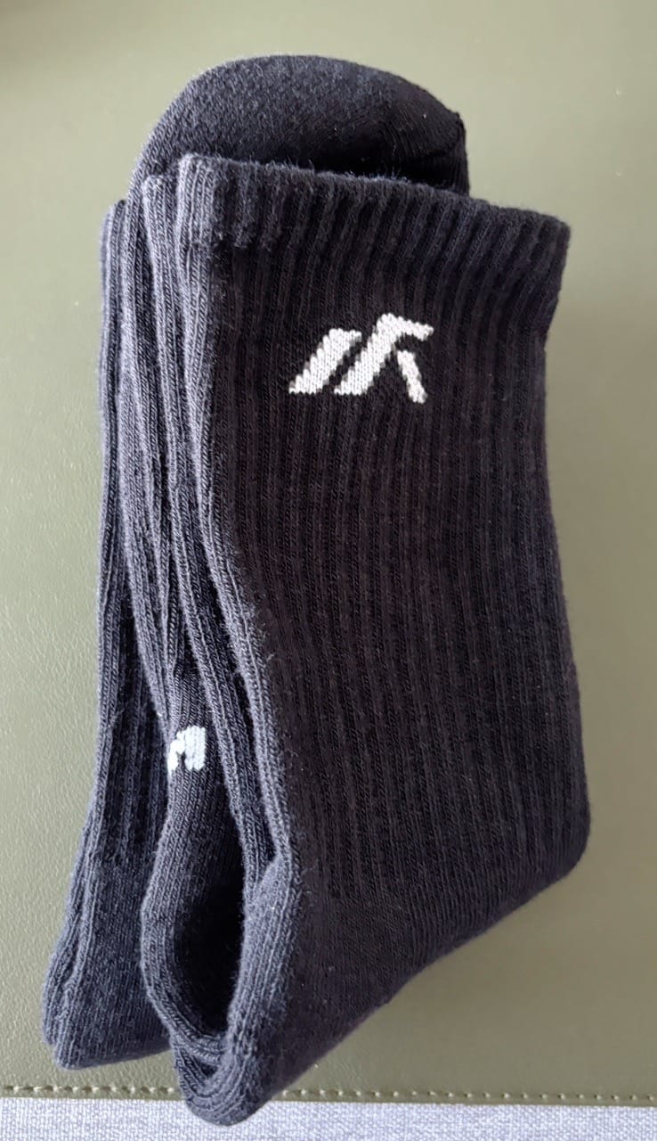Customer photo review of [Pack of 3] Unisex Dri-Fit Crew Sports Socks With Cushioned Sole