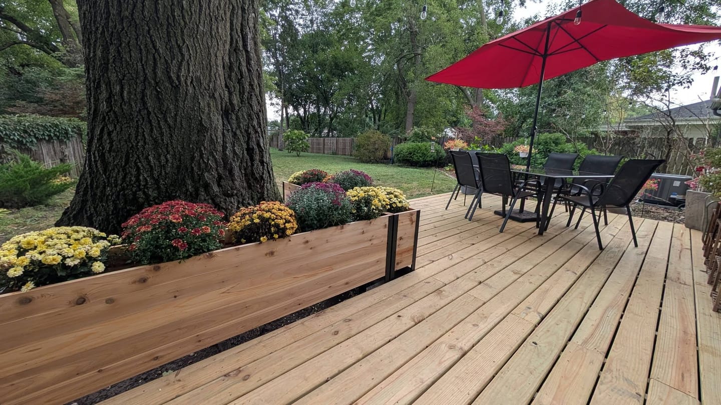 Customer photo review of 11.5″ x 72″ Deep Root Raised Garden Bed - 30″ TALL / Select Grade