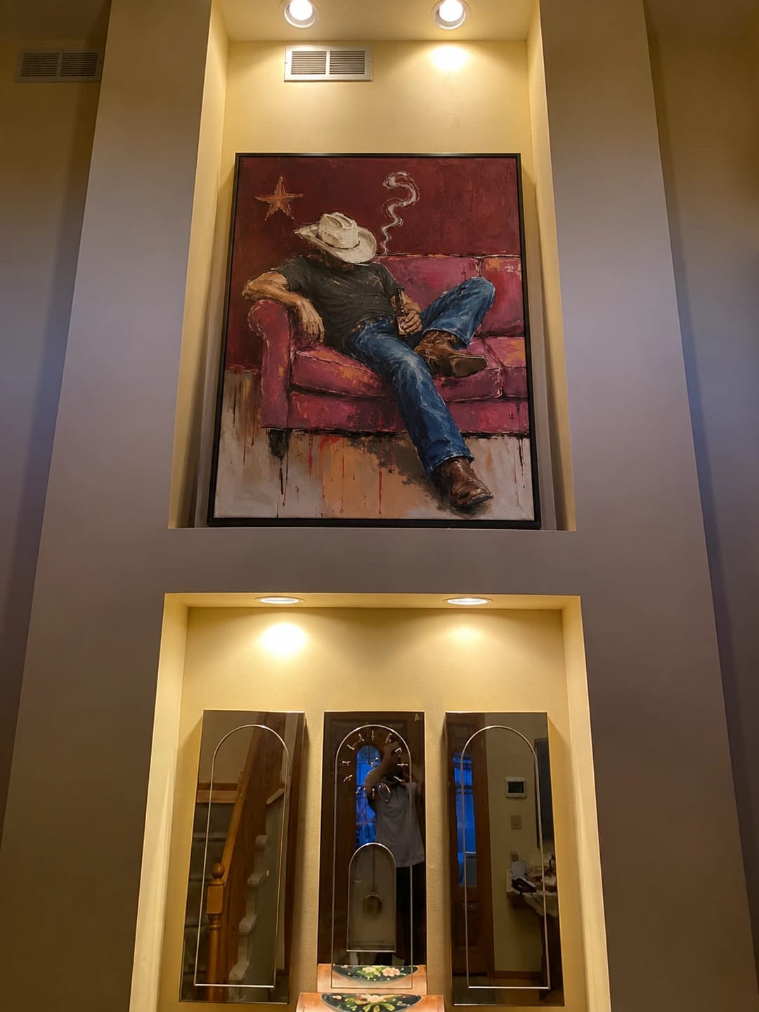 Customer photo review of Western Pop Art｜Crimson Couch Respite