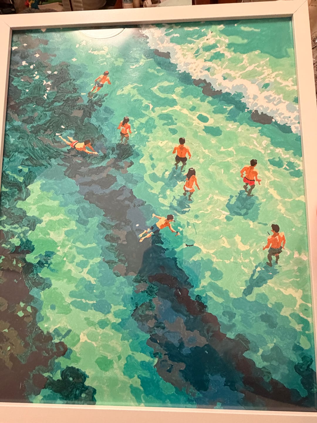 Customer photo review of Clear Waters | Paint by Number