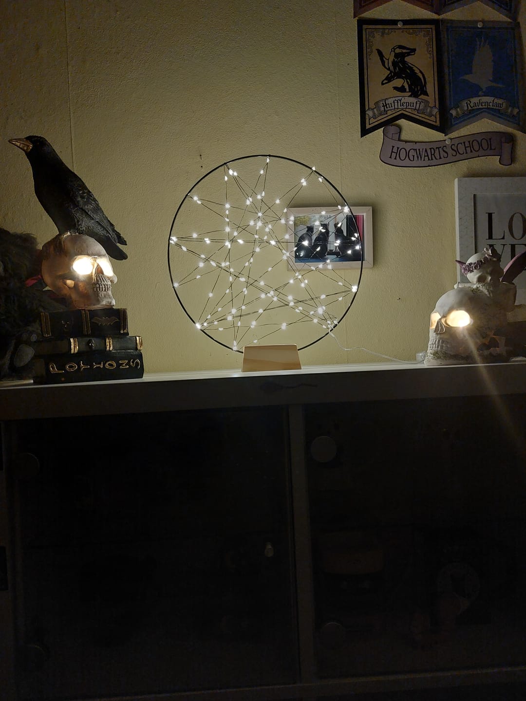 Customer photo review of Traumfänger Lampe mit LED-Lichterkranz