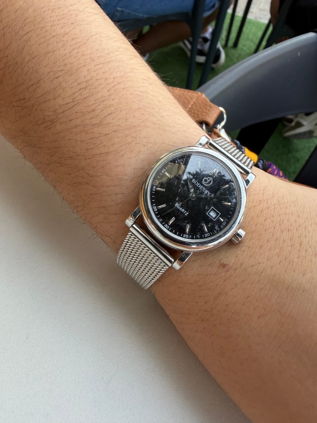 Customer photo review of CLASSIC 32MM - Swiss Quartz Movement Watch | Silver & Black