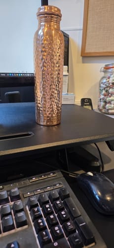 Customer photo review of Kansya®-vottaðar vatnsflöskur úr hreinum kopar – V2, handhamraðar
