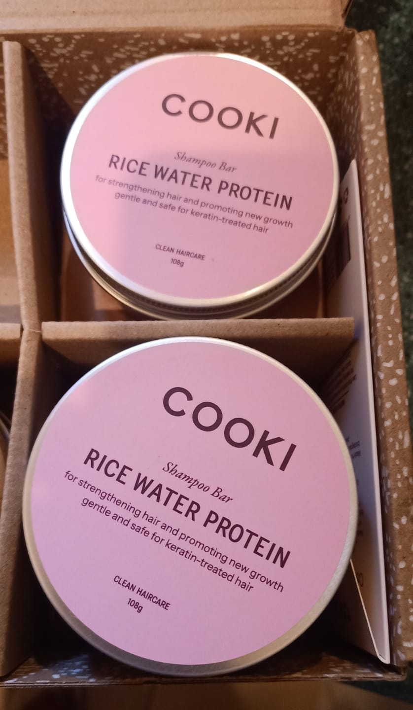 Customer photo review of Rice Water Protein Shampoo Bar