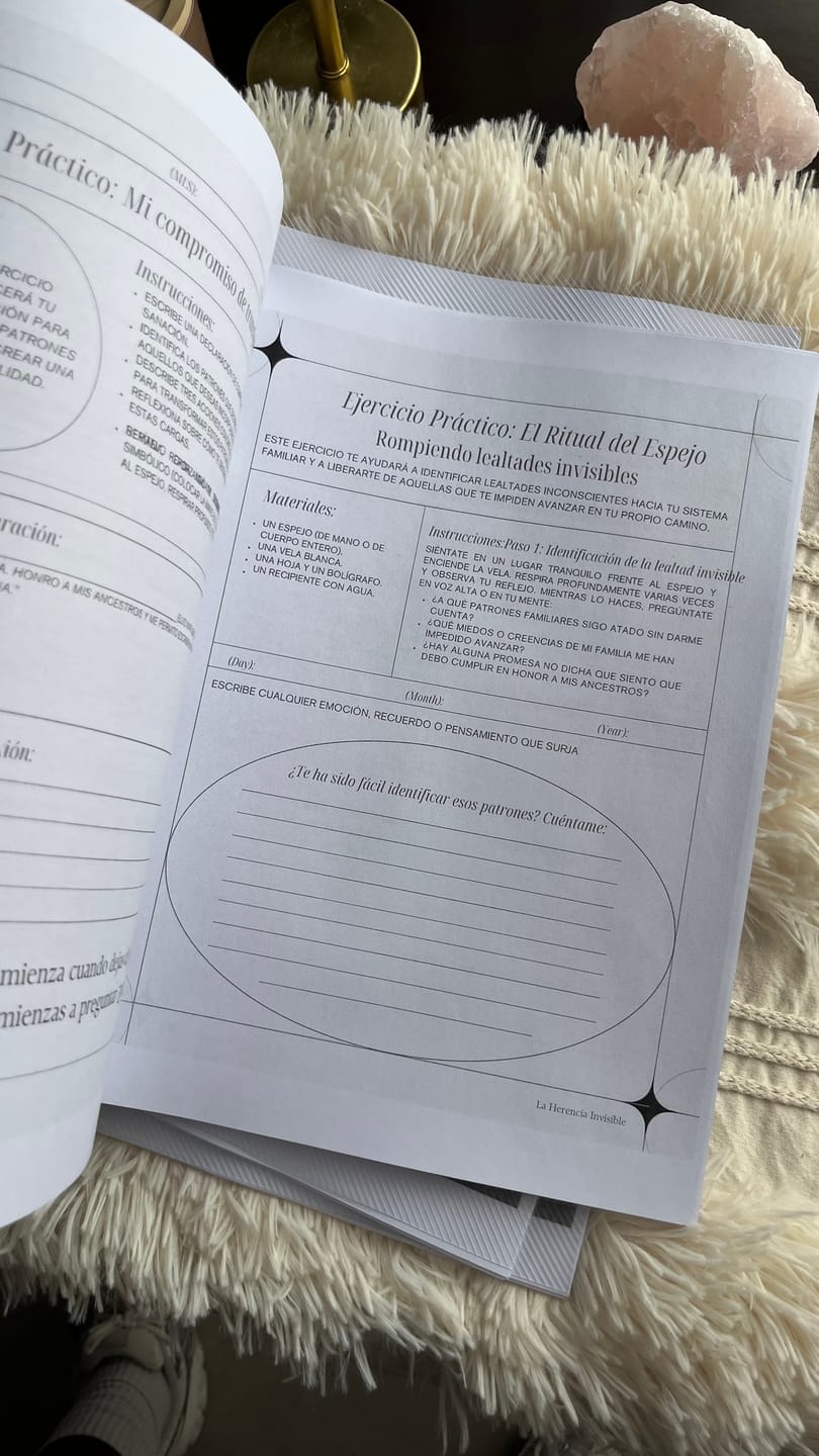 Customer photo review of ✨ La Herencia Invisible | Guía práctica con ejercicios sistémicos + Bonos 🎁