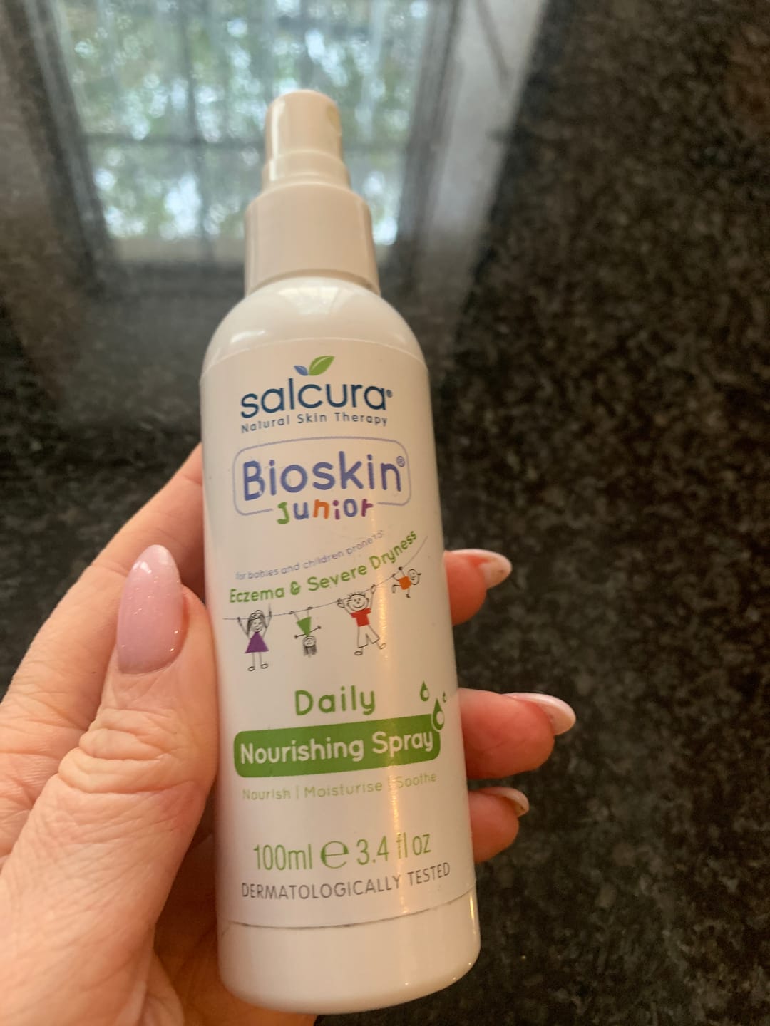 Customer photo review of Bioskin Junior Daily Nourishing Spray
