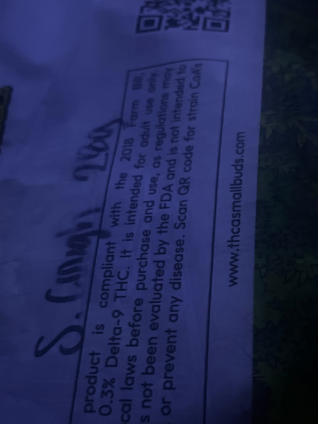 Customer photo review of Strawberry Cough THCA Flower