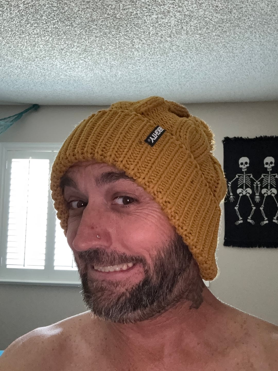 Customer photo review of 80eighty® Camel PomPom Beanie