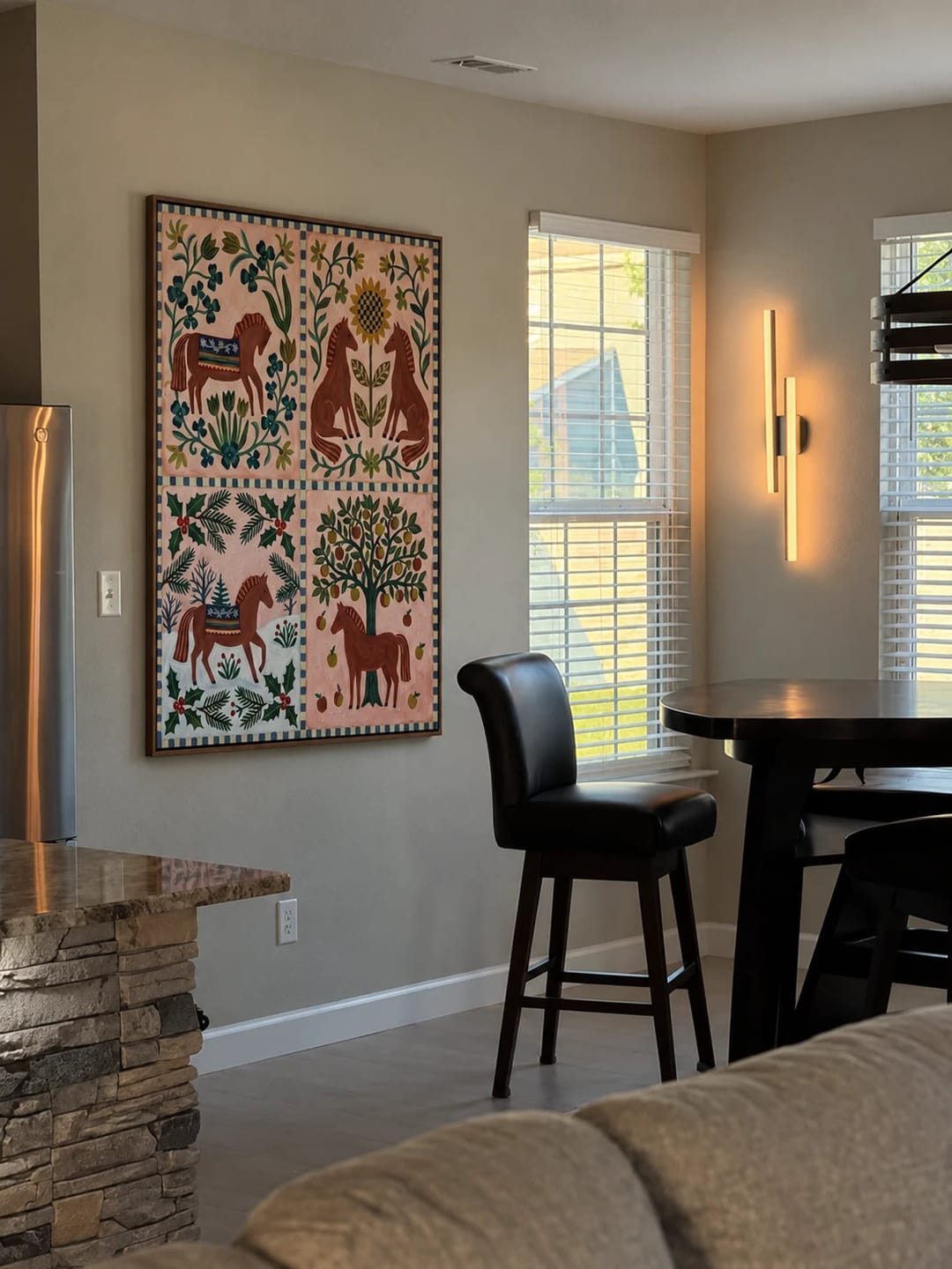 Customer photo review of Modern Folk Art｜Four Seasons Pastoral