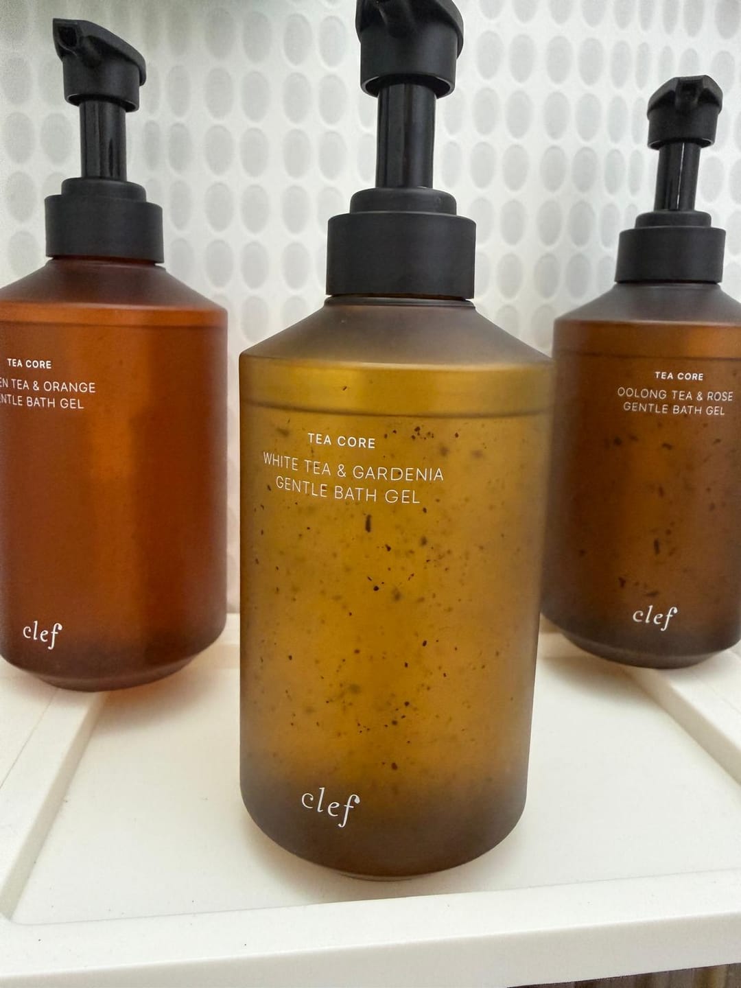 Customer photo review of Tea Core White Tea & Gardenia Bath Gel