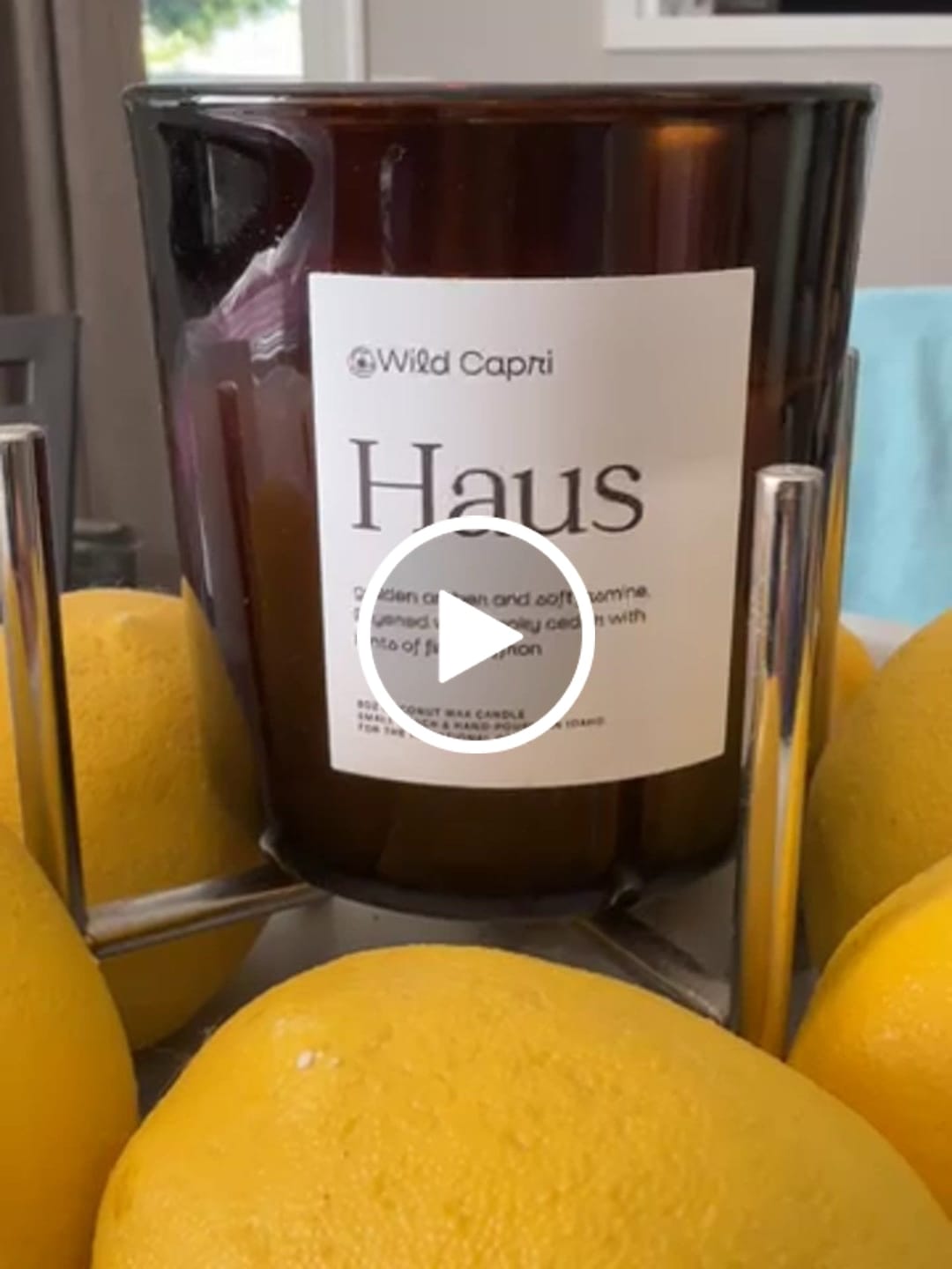 Customer video review of Haus Candle
