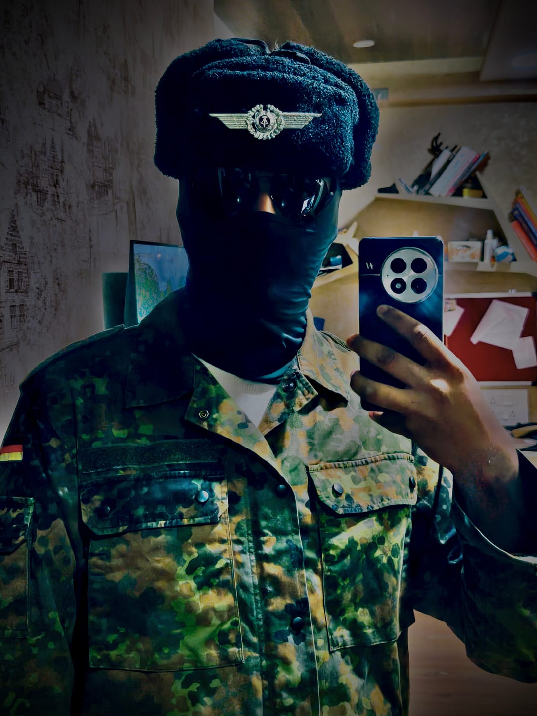 Customer photo review of Original GERMAN ARMY SHIRT ZIPPED flecktarn camo tactical combat BW Army issue