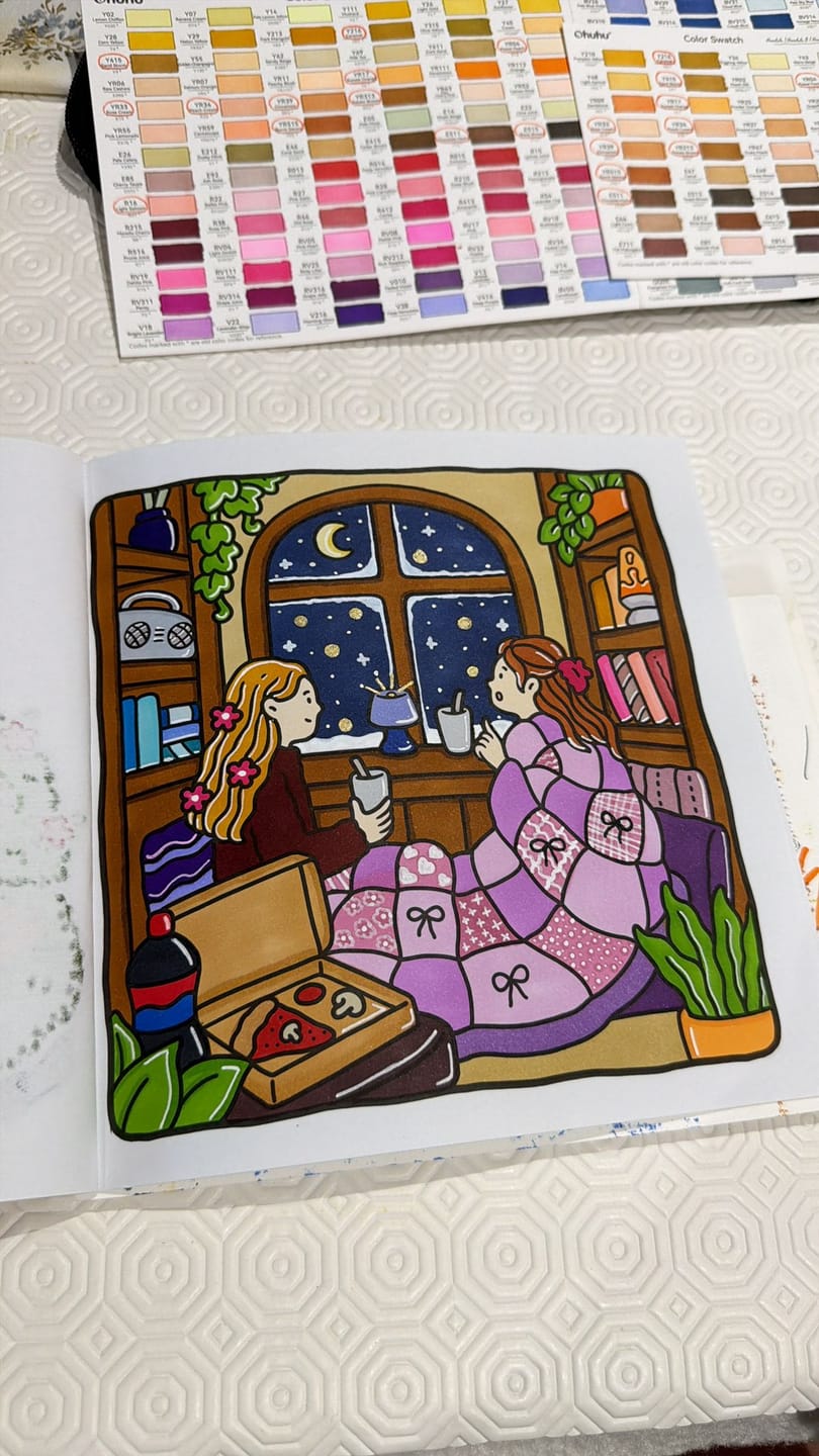 Customer photo review of Ohuhu Honolulu 168 Colors Dual Tips Alcohol Art Markers (New Color Codes)
