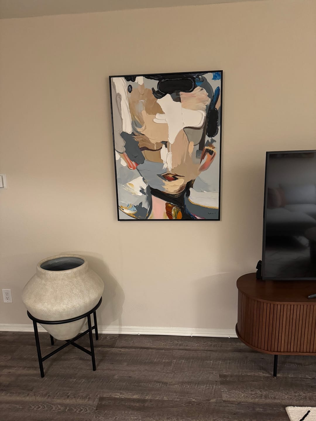 Customer photo review of Soul - Abstract Portrait Wall Art