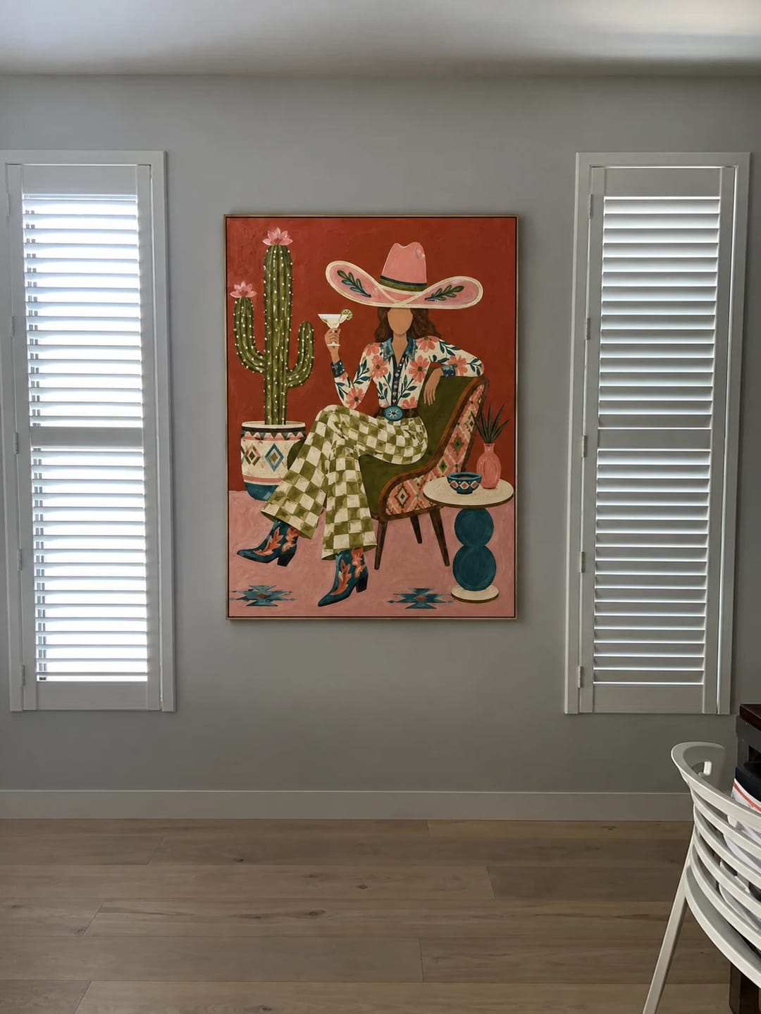 Customer photo review of Western Pop Art｜Desert Cocktail Cowgirl