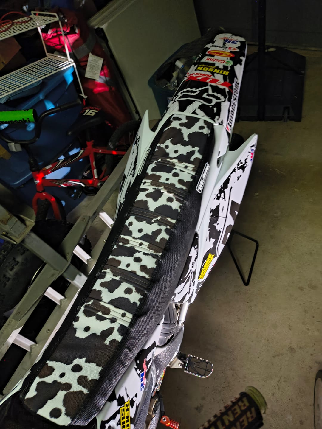Customer photo review of Custom Seat Cover: 2007 Honda CRF250R