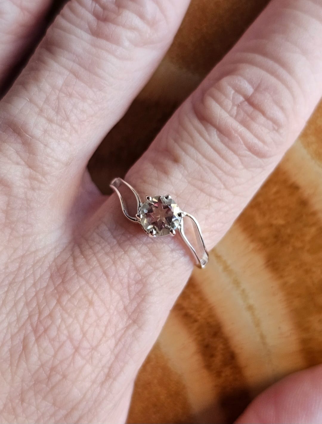 Customer photo review of Anello Prasiolite | Argento 925 - NON REGOLABILE