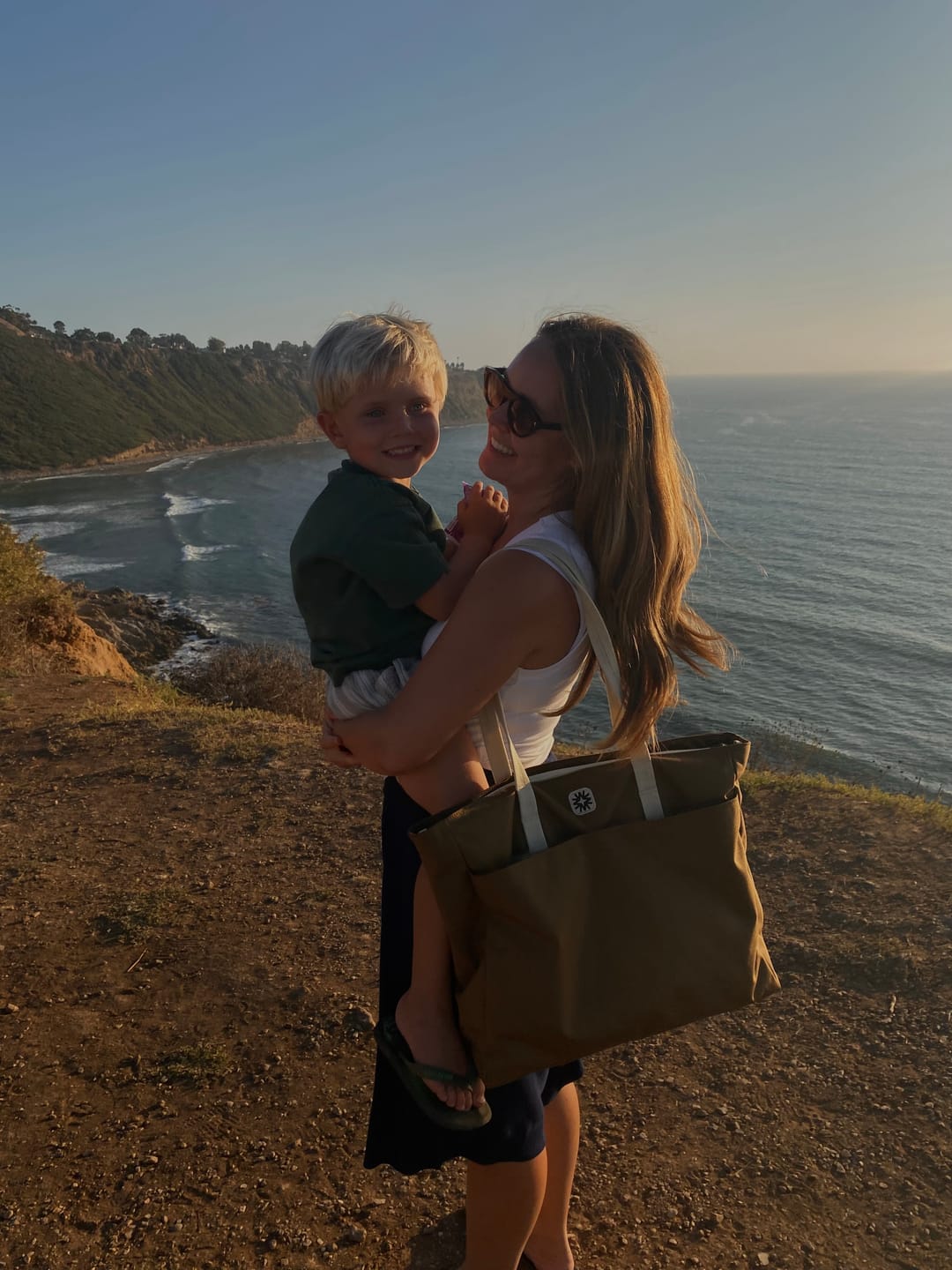 Customer photo review of Roller Tote Chocolate